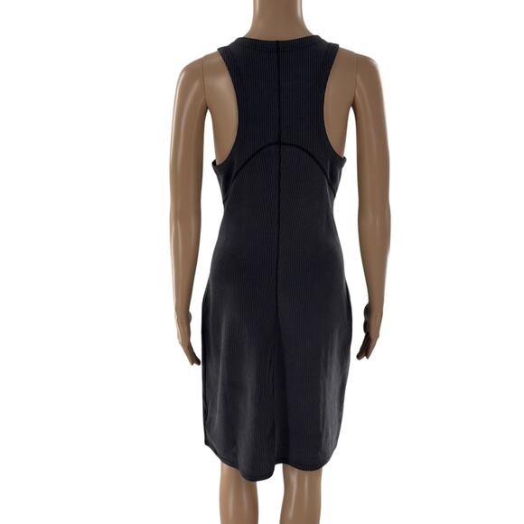 Lululemon Gray Ribbed Softstreme Slim Fit Ribbed Tank Dress - Picture 8 of 11